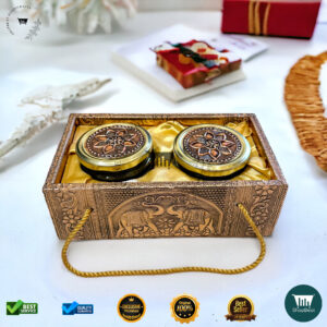 Copper Oxidized Decorative Gift Box – Elephant Design
