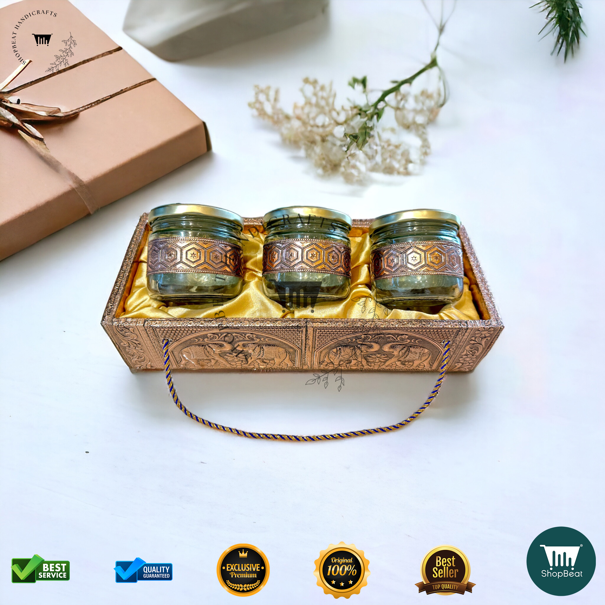 ShopBeat Copper Oxidized Decorative Gift Box