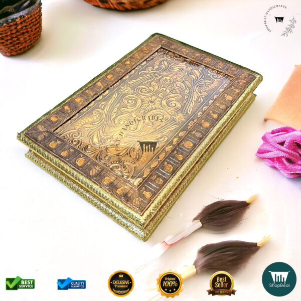 ShopBeat Golden-Copper Oxidised Flower Gift Box – Elegant & Artistic Gifting Solution - Image 2