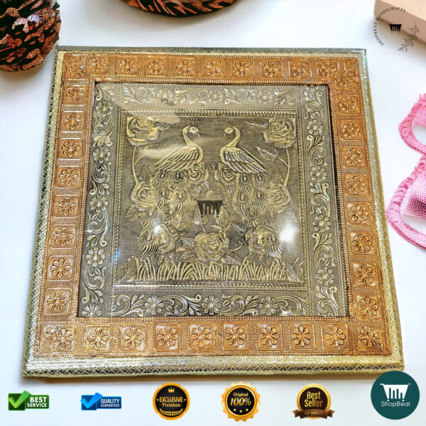 ShopBeat Golden-Copper Oxidised Peacock Gift Box – A Royal Touch to Your Gifting - Image 5
