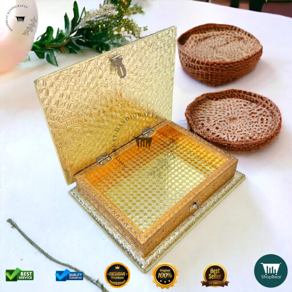 ShopBeat Golden-Copper Oxidised Peacock Gift Box – A Symbol of Elegance - Image 3