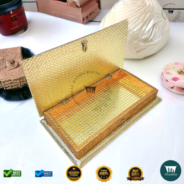 ShopBeat Golden-Copper Oxidised Peacock Gift Box – An Elegant Gifting Choice - Image 4