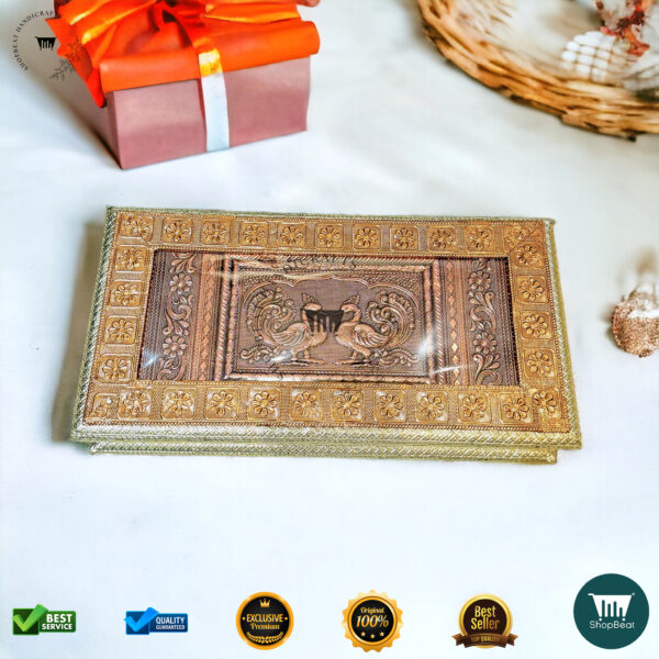 ShopBeat Golden-Copper Oxidised Peacock Gift Box – An Elegant Gifting Choice - Image 5