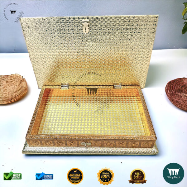 ShopBeat Golden-Copper Oxidised Peacock Gift Box – A Luxurious Gifting Choice - Image 4